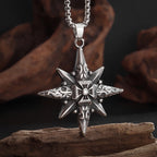 Retro Skull Cross Pendant Necklace — Stainless Steel