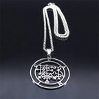 Demon Silver Pendant Seal Camio Women/men Gargantilha