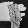Iced Out Cuban Chain Necklace Stainless Steel 29MM