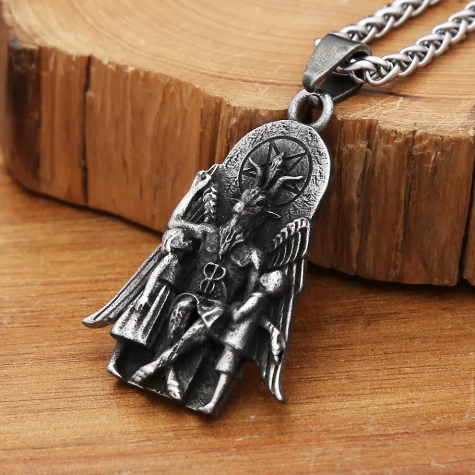 Anubis Stainless Steel Pendant Necklace