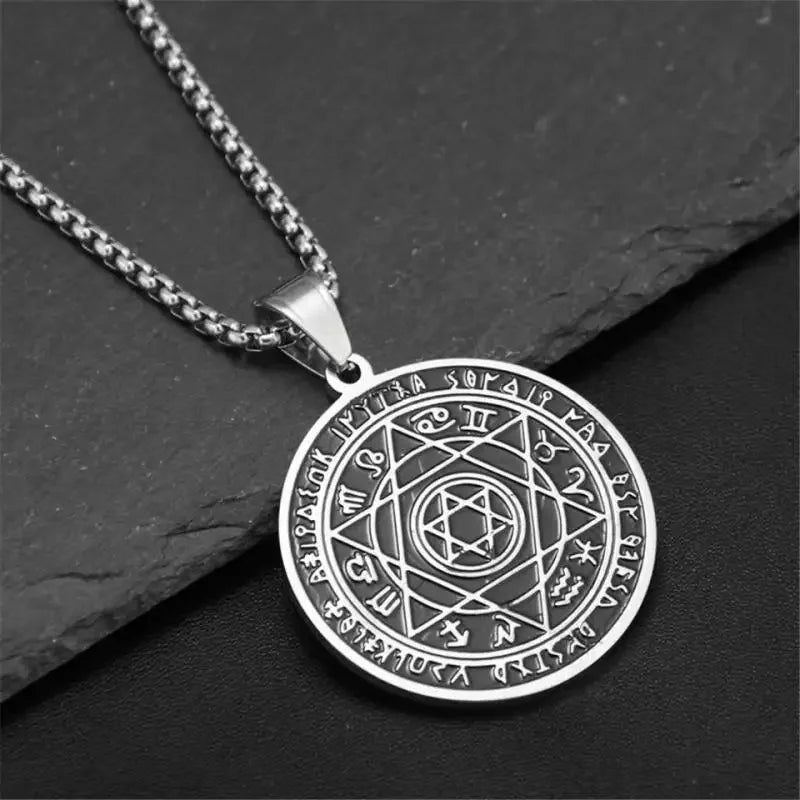 Witchcraft Pentagram Pendant Necklace — Stainless Steel
