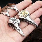 Viking Raven Stainless Steel Pendant Necklace