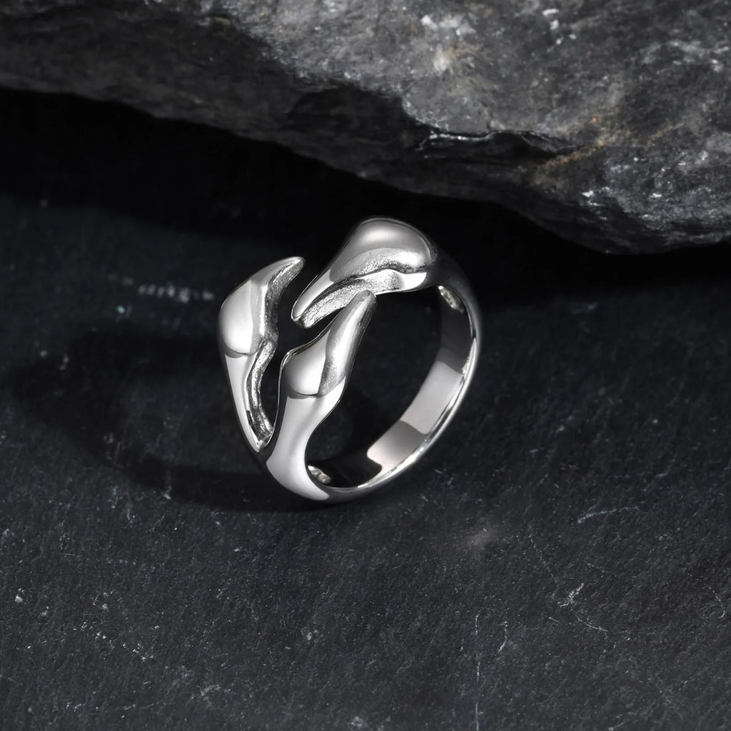 Claw Ring — Stainless Steel