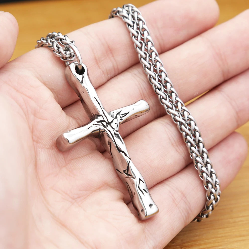 Cross Steel Pendant Vintage Punk Unique