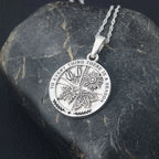 Bible Wisdom Pendant — Stainless Steel