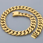 Men's 72CM Long 24MM Wide Curb Cuban Link Chain Necklaces Heavy Stainless Steel On Neck Chains for Man Party Jewelry