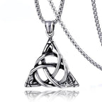 Stainless Steel Celtic Knot Pendant Necklace