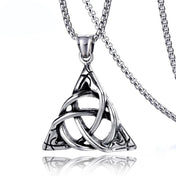 Stainless Steel Celtic Knot Pendant Necklace