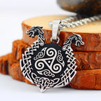 Viking Dragon Pendant — 925 Silver