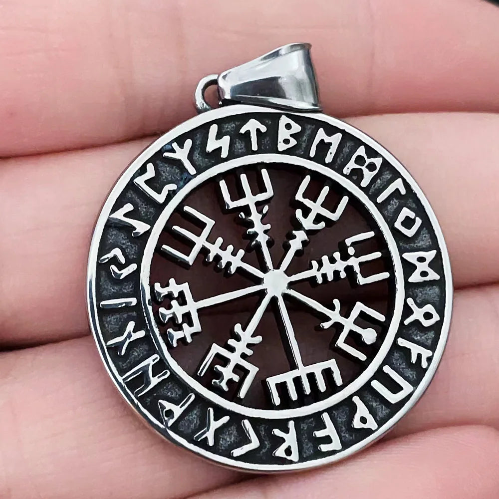 Multi-style Vintage Viking Necklace Men Amulet Nordic Tree of Life Celtic Stainless Steel Pendant Chain Jewelry Wholesale