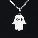 Iced Out Hamsa Hand Pendant