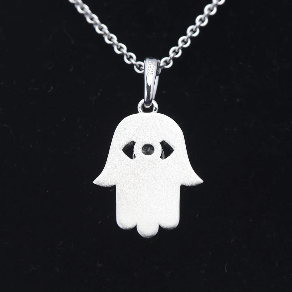 Iced Out Hamsa Hand Pendant