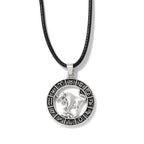 12 Horoscope Pendant Necklace For Women Men Silver Color Aries Leo 12 Constellations Zodiac Sign Necklaces Choker