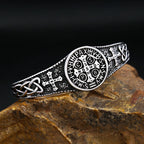 Cross Saint Benedict Steel Bracelet CSPB Bangles