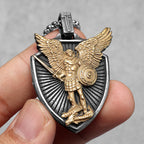 Archangel Michael Pendant — Stainless Steel