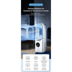 Air Cooler Leafless USB Electric Fan 6 Speed Silent Timer Portable Air Conditioner Cooling Fan Humidifier Conditioning