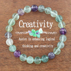 Multi-Color Bead Bracelet with Adjustable Length