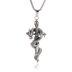 Vintage Cthulhu Mythos Octopus Sea Monster Pendant Necklace for Men Hip Hop Fashion Cool Jewelry Gift