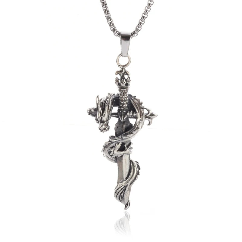 Vintage Cthulhu Mythos Octopus Sea Monster Pendant Necklace for Men Hip Hop Fashion Cool Jewelry Gift