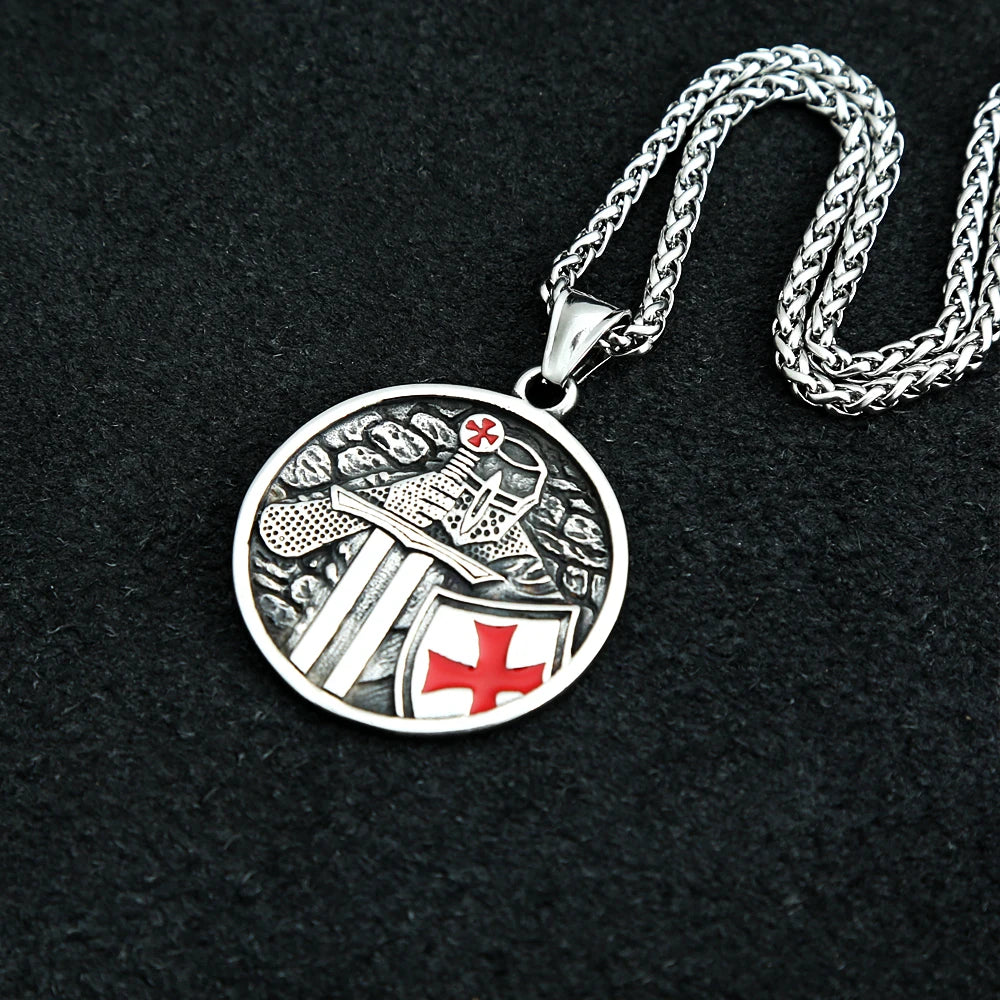 Knights Templar Cross Pendant — Stainless