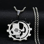 Greek Silver Pendant Letter Psi Symbol Jewery