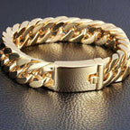 men cube bracelet Stainless Steel Cuban Chain Bracelets for Men, Silver Color Fashion Hip Hop Male Boy Wristband Jewelry