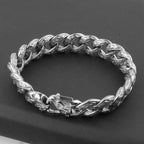 Silver Cuban Link Chain Bracelet 15mm — SS