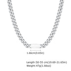 Cuban Link Chain Choker Necklace — Stainless Steel