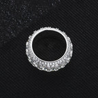 Iced Out Diamond Ring — 925 Silver