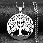 Tree of Life Pendant — Stainless Steel