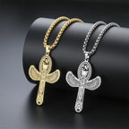 Eye of Horus Cross Wing Pendant Necklace