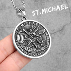 Archangel Michael Pendant — Stainless Steel