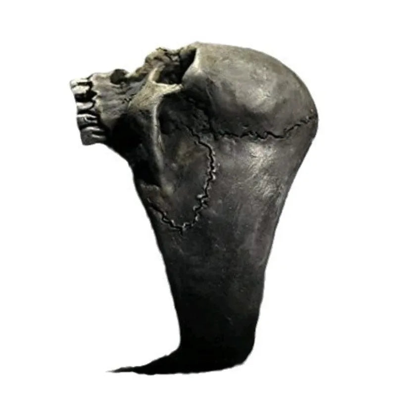 Jianjie Men's Light Luxury Skull Ring Motorcycle Biker Punk Style Men Rings Unique Personality Accessories Trend