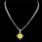 Catholic Saint Benedict Cross Pendant Necklace for Men Stainless Steel Gold Silver Color Chain Enamel Jewelry Gift San Benito
