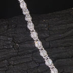 Iced Out Cuban Chain Necklace Stainless Steel Bead