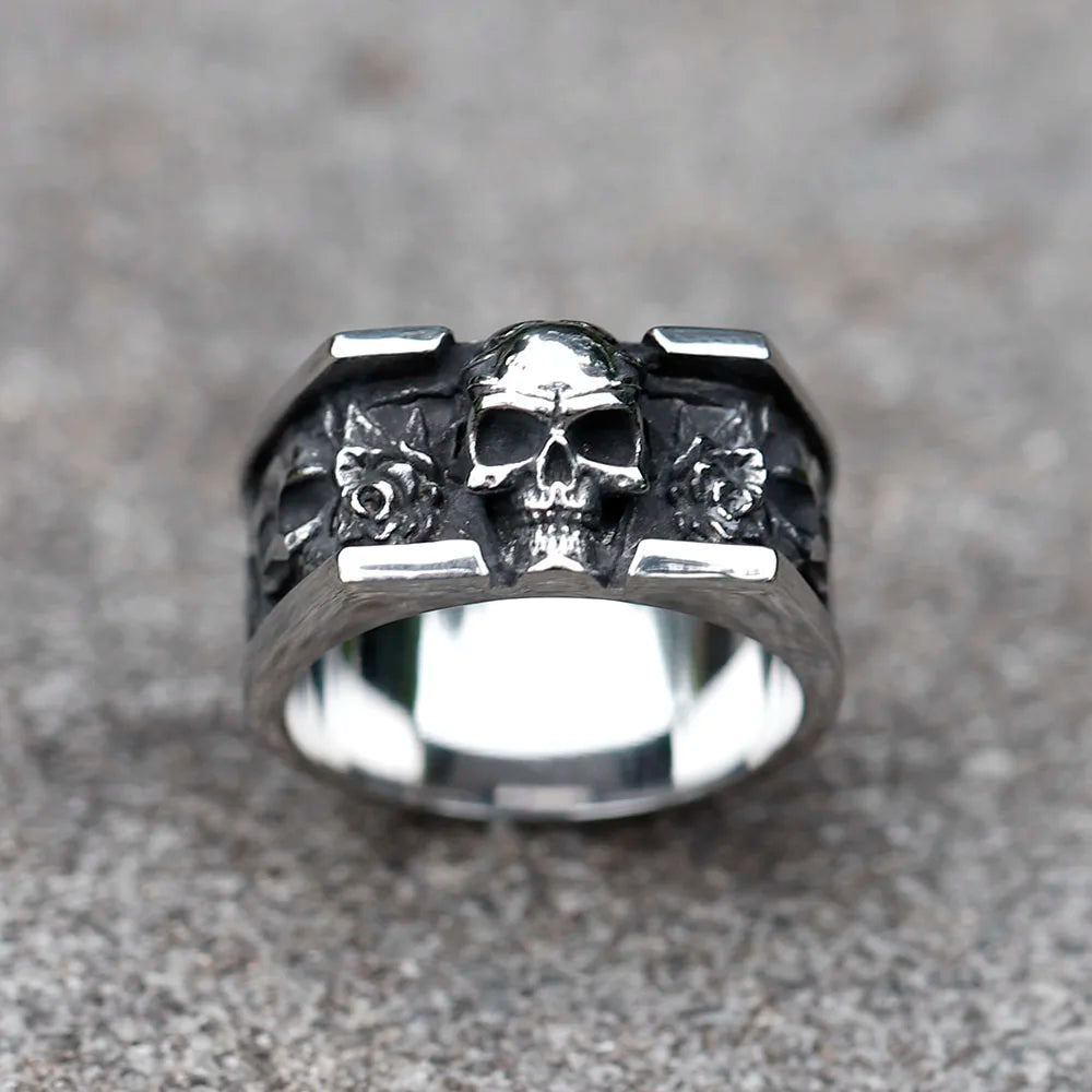 Vintage Skull Ring — Stainless Steel