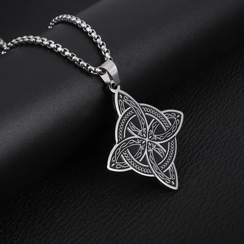 Celtic Trinity Knot Pendant Necklace — Zinc Alloy