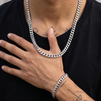 Cuban Link Chain Necklace — Stainless Steel 10mm 22"