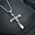 Christian Jesus Cross Pendant — Stainless Steel