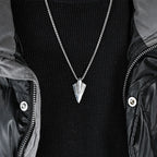 Nordic mythology Viking rune titanium steel necklace niche personality trendy men's cultural symbol pendant