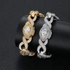Iced Out Chain Necklace Colored Zircon 15MM
