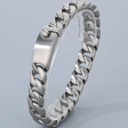 Classic 12MM Cuban Link Chain Bracelet for Man Waterproof Stainless Steel Men's Bracelets Wrist Hand Jewelry Boys Gifts