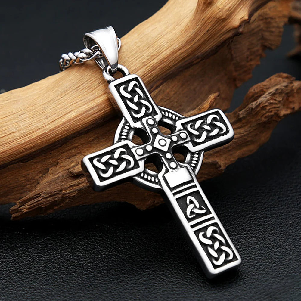 Viking Celtic Stainless Steel Pendant Necklace