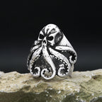 Octopus Skull Ring — Stainless Steel
