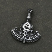 Viking Rune Thor's Hammer Pendant — Stainless Steel