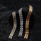 Loe | Men Stainless Steel Punk Bracelet Fashion Boy Watchband Gold Plated Hip Hop Jewelry New Design