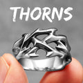 Crown of Thorns Ring — Stainless Steel