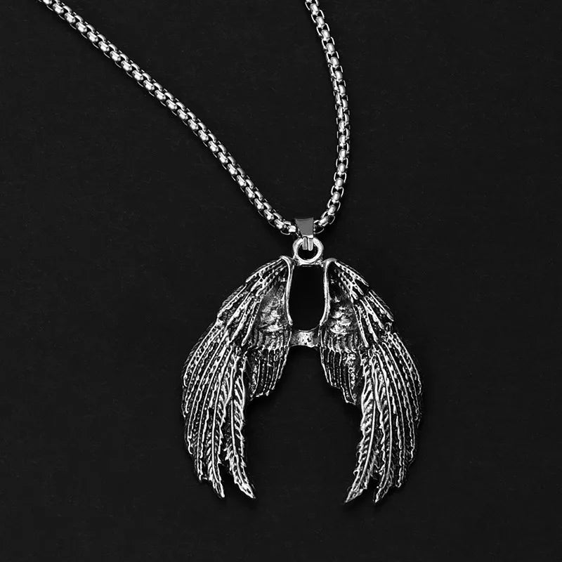 Angel Wings Steel Pendant Street Europe America
