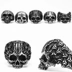 Skull Ring Black — Stainless Steel
