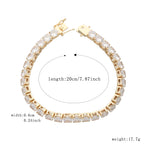 Fashionable Exquisite 6mm Bracelet and Necklace Set Design Anniversary Gift